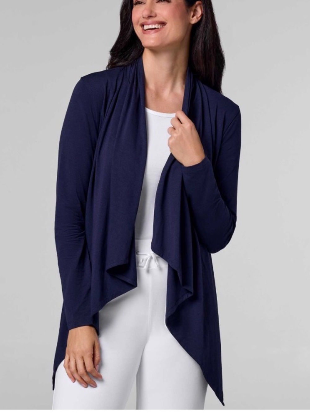 Coolibar Marietta’s Swim Wrap UPF 50+ Navy  Waterfall  Size Large